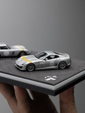 DMY 1/64 Ferrari 250 GTO & 599 GTO Double Set (Sliver / White) (Limited 149pcs)