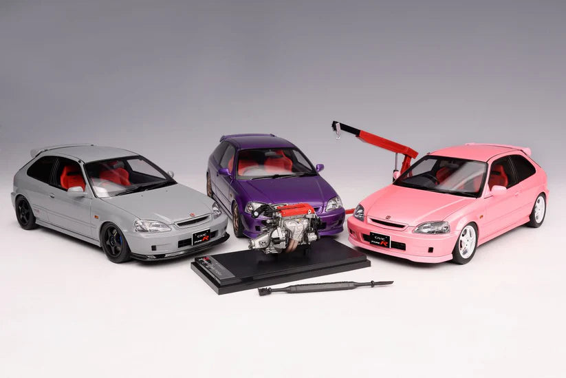 1:18 HONDA CIVIC TYPE R (EK9) – PEARL PURPLE – MOTORHELIX - PRE ORDER