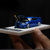 NISSAN GTR34 开盖版 速度与激情蓝色 – 手办