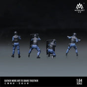 MOREART 1:64 ARMED POLICE DOLL C SET RESIN MODEL (Copy)