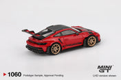 MINI GT 1:64 PORSCHE 911 (992) GT3 RS WEISSACH PACKAGE – GUARDS RED