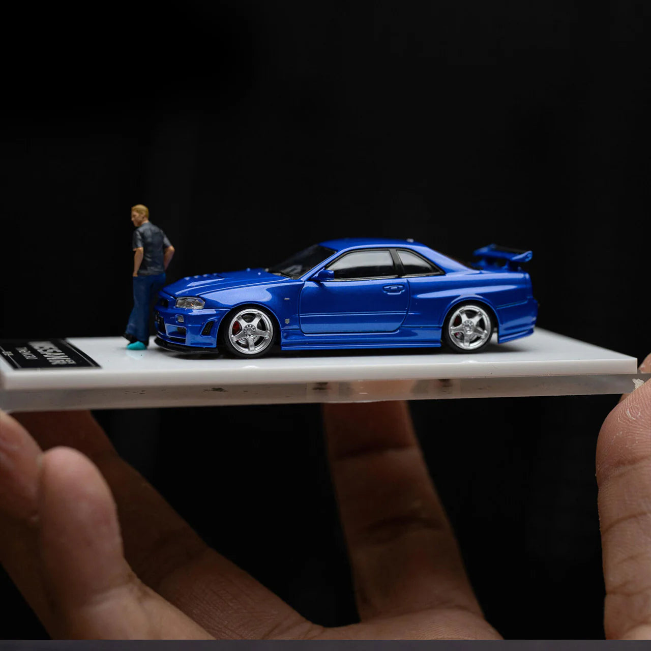 NISSAN GTR34 开盖版 速度与激情蓝色 – 手办