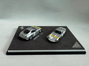 DMY 1/64 Ferrari 250 GTO & 599 GTO Double Set (Sliver / White) (Limited 149pcs)