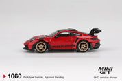 MINI GT 1:64 PORSCHE 911 (992) GT3 RS WEISSACH PACKAGE – GUARDS RED