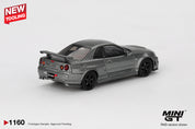 MINIGT - 1/64 Nissan Skyline GT-R Dark Metal Gray (NISMO BNR34 CRS Version)