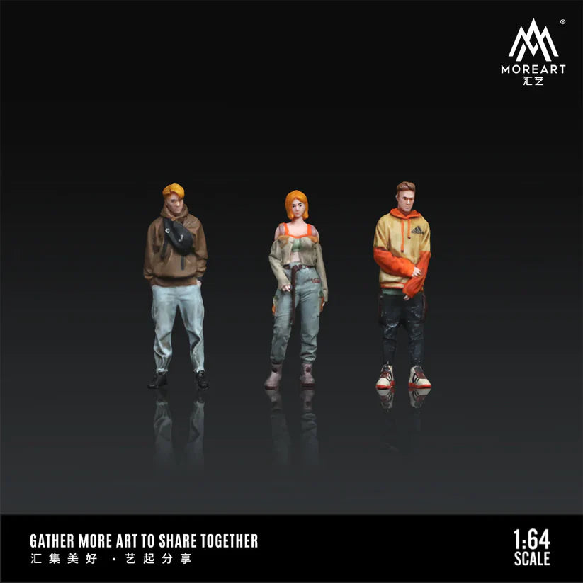 MOREART 1:64 时尚男女人物套装