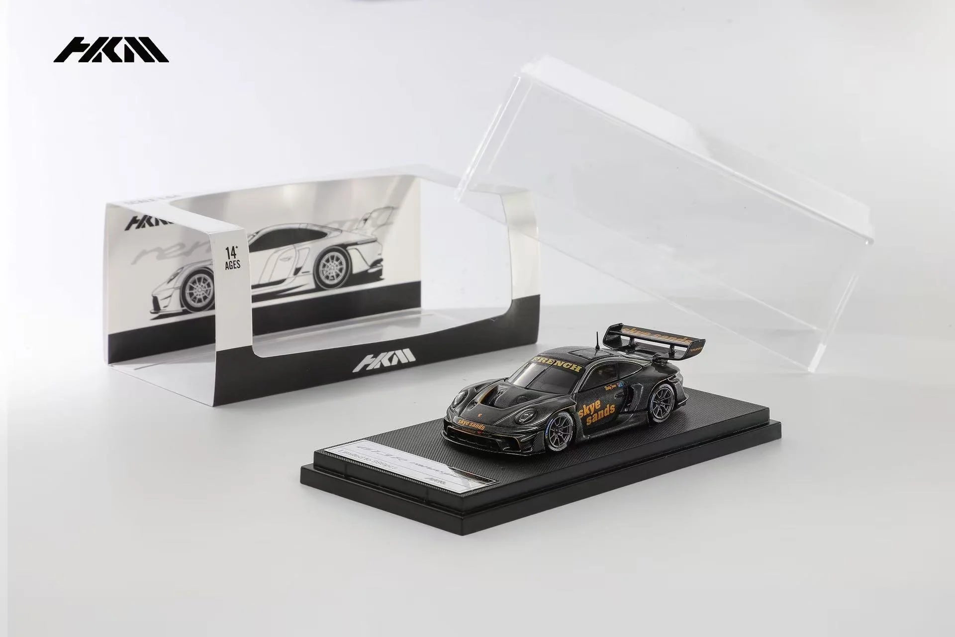 HKM PREMIUM - PORSCHE 911 (992) GT3 R RENNSPORT - BLACK/GOLD CARBON