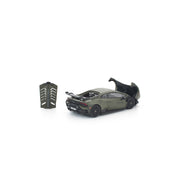 POP RACE 1/64 - LAMBORGHINI HURACAN STO VERDE TURBINE MATT