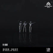 MOREART 1/64 BONE DRAGON RACING CAR DOLL SET