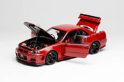 MOTORHELIX 1/18 diecast Nissan Skyline GT-R (R34) CUSTOMIZED VERSION