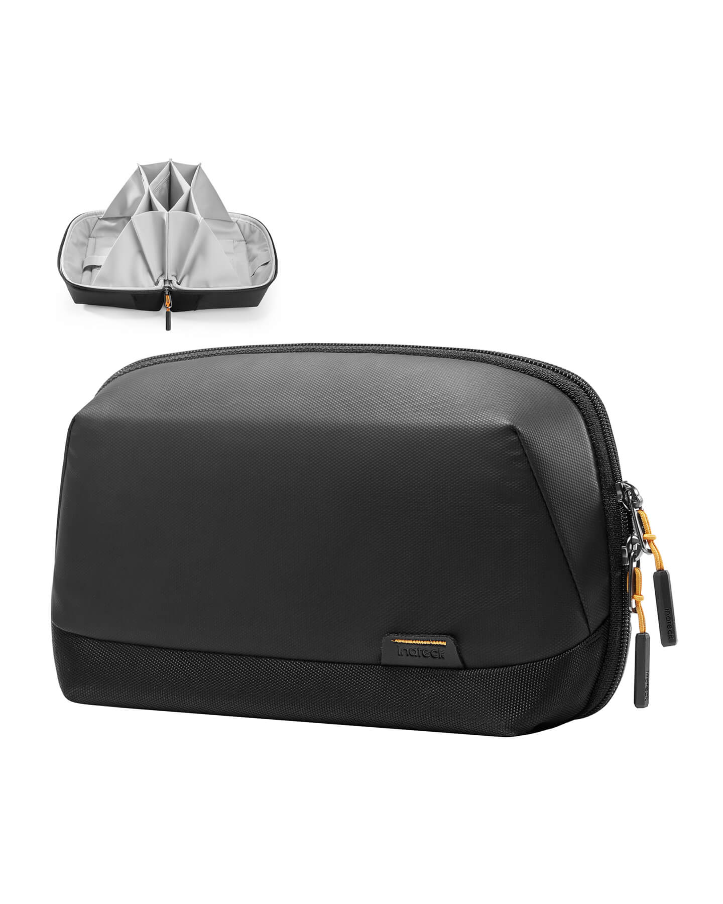 Inateck Accessories Bag - Multipurpose Electronics Organizer with 180° Open