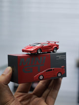 MINIGT 1/64 Lamborghini Countach 25th Anniversary Red
