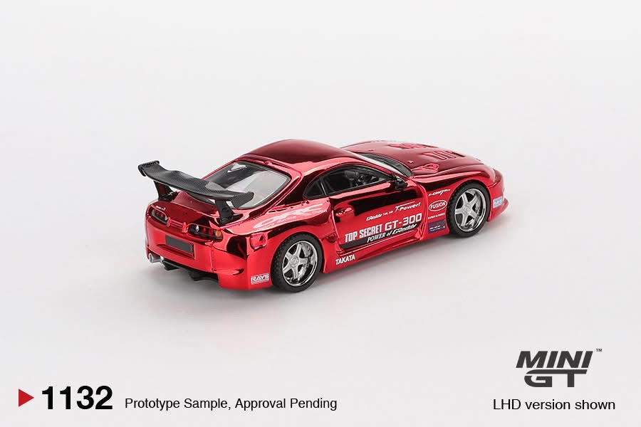 MINIGT - Toyota Supra (A80) Top Secret GT-300 Top Secret Red Chrome