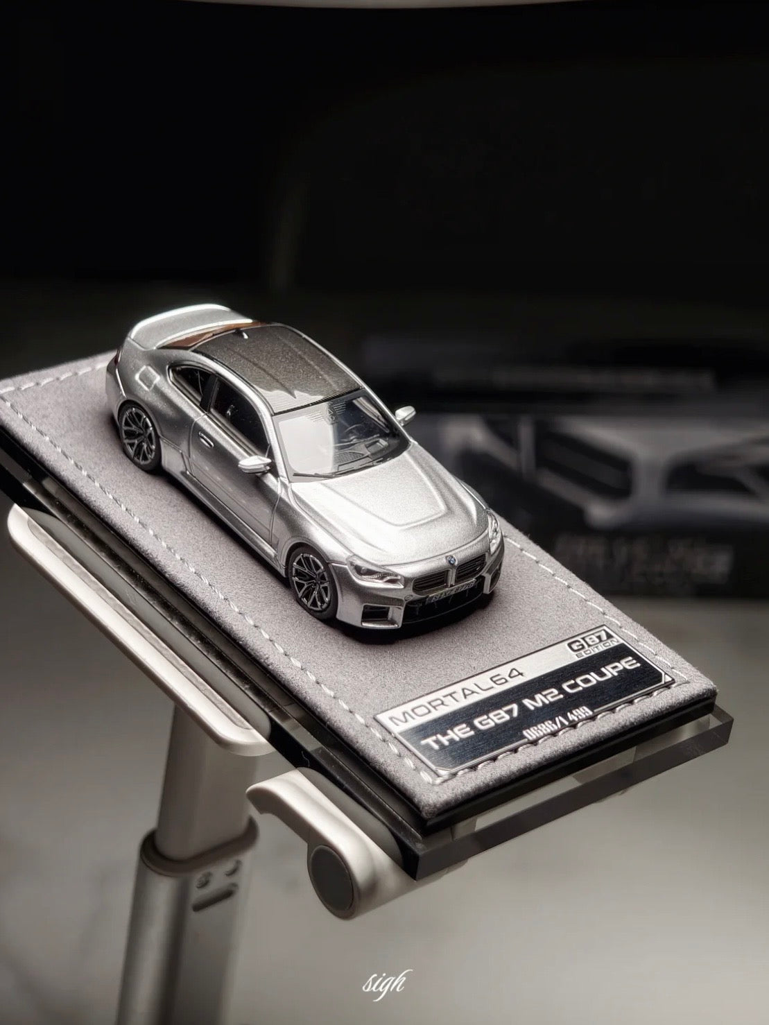 Mortal 1:64 2 Series M2 Mk2 (G87) M2 Liquid Metal Silver