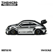 TimeMicro × PSC DESIGN 1:64 Beetle RS First Edition Silver Die-Cast Car Model