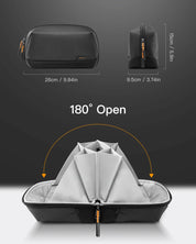Inateck Accessories Bag - Multipurpose Electronics Organizer with 180° Open