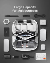 Inateck Accessories Bag - Multipurpose Electronics Organizer with 180° Open