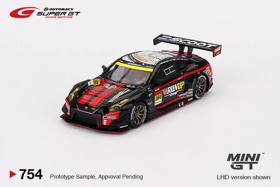 NISSAN GT-R NISMO GT3 — #360 “RUNUP RIVAUX GT-R” TOMEI SPORTS 2023 SUPER GT SERIES in Mini GT