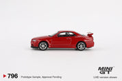 MINIGT 1:64 Nissan Skyline GT-R ( R34) V-Spec Active Red in Mini GT