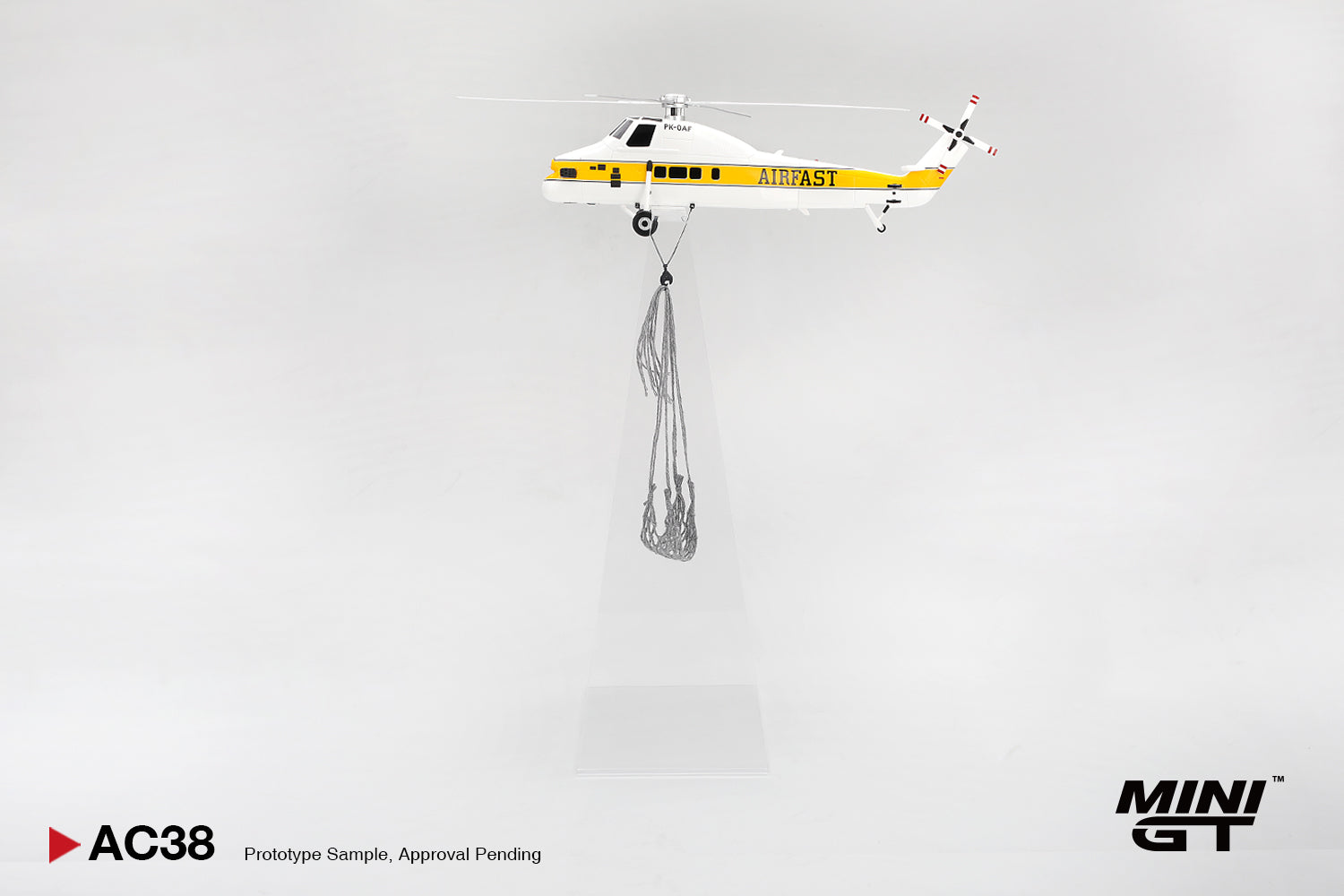 MINIGT 1/64 Sikorsky S58T Helicopter 1985 Camel Trophy