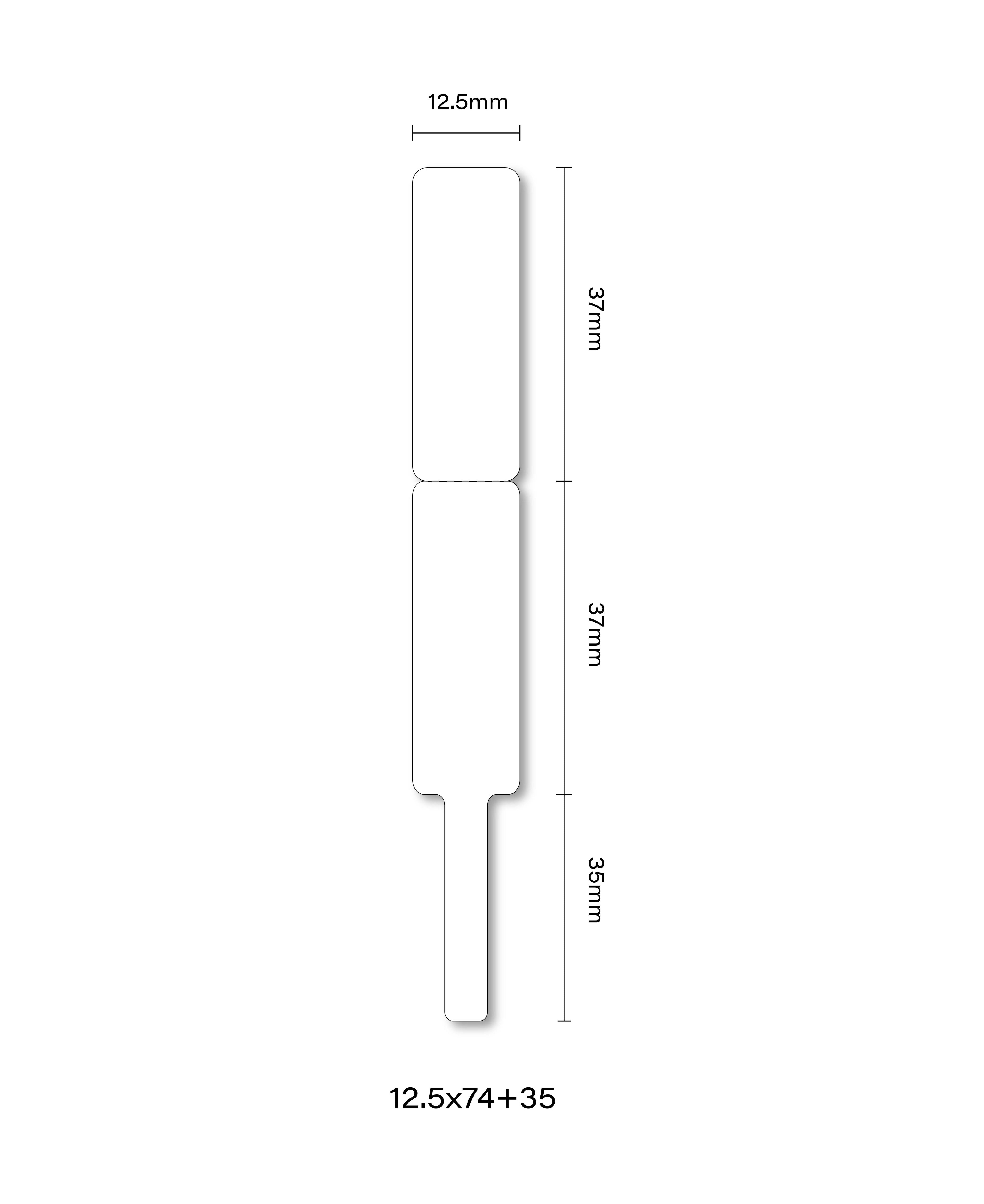 T12.5*74mm+35-60WHITE Cable-3Rolls  For D series