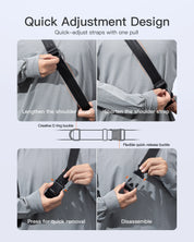 Inateck sling bag - Lightweight Crossbody Bag with Quick-adjust Strap