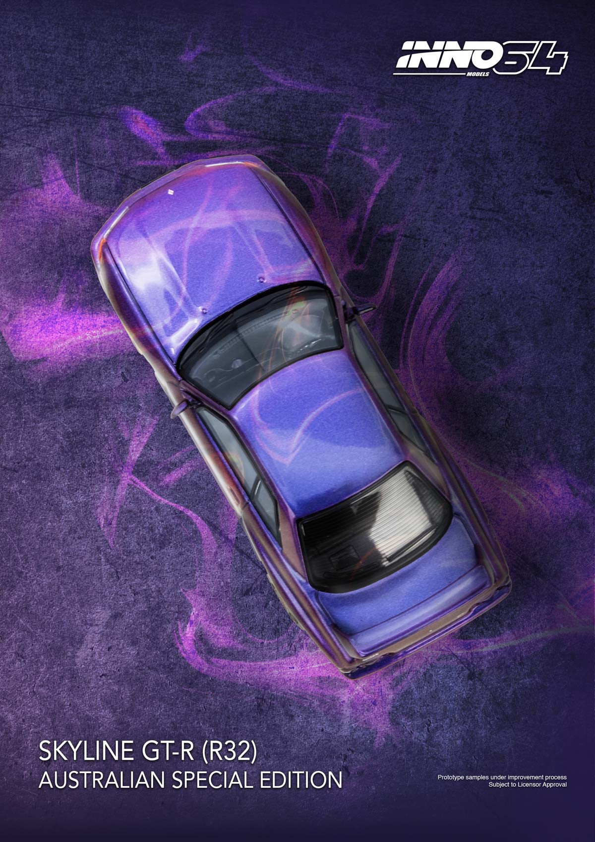 INNO64 - SKYLINE GT-R (R32) Midnight Purple Australia Special Edition