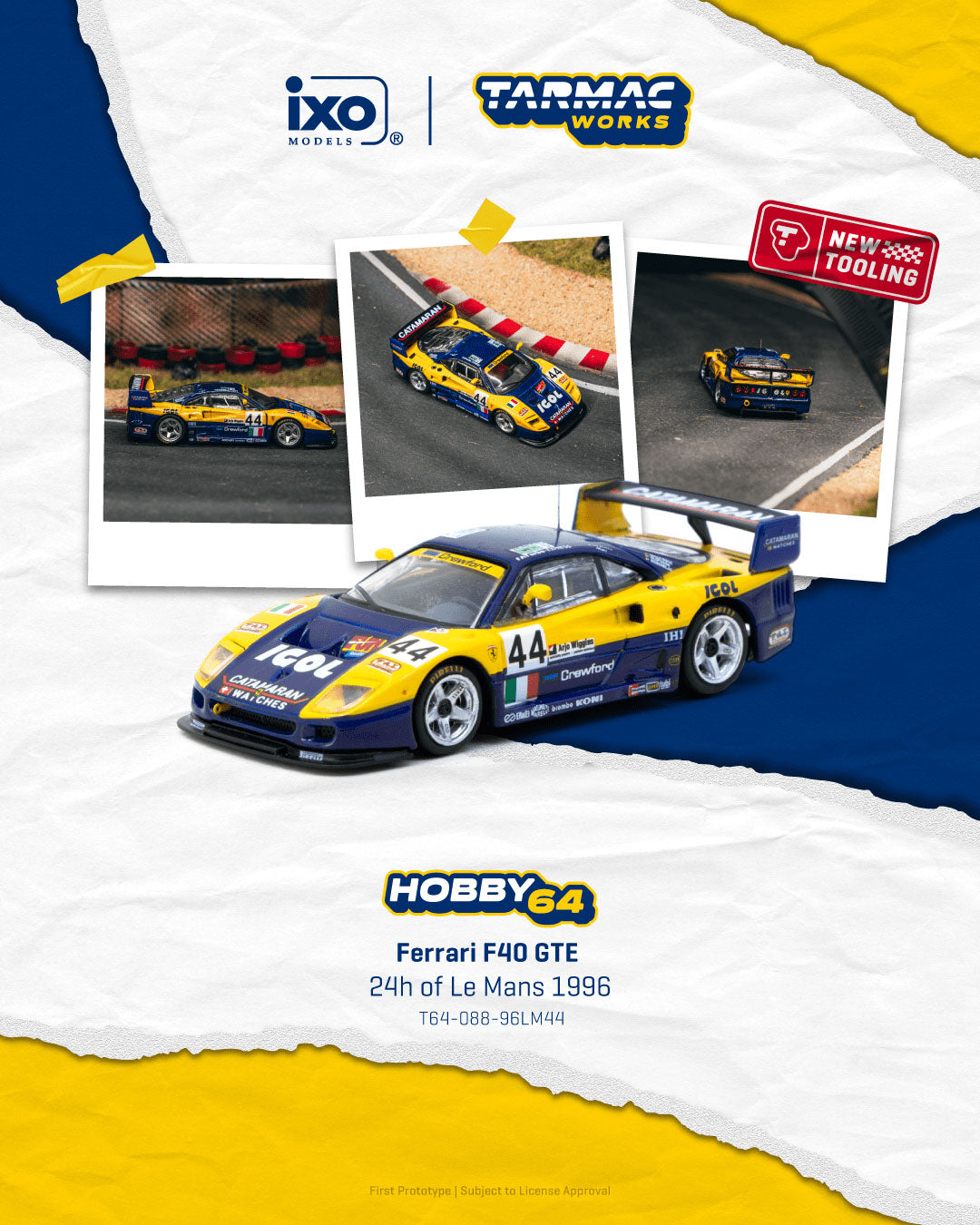 Tarmac Works - Ferrari F40 GTE 24h of Le Mans 1996