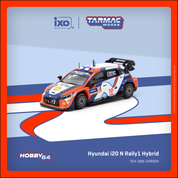 Tarmac Works 1:64 Hyundai I20 N Rally1 Hybrid Rally Sweden 2024 Winner (T64-089-24RS04)