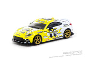 1:64 TOYOTA GR86 -- MOONEYES YELLOW/WHITE FLAMES -- TARMAC WORKS