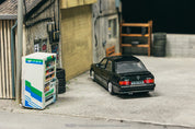 1:64 MERCEDES-BENZ 190 E 2.3-16 -BLUE-BLACK METALLIC -TARMAC WORKS