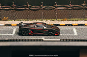 Tarmac Works - Koenigsegg Agera RS  Black Carbon Fiber / Red Accents
