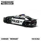 TimeMicro × PSC DESIGN - 1/64 Warhorse "Brawler" Charger LSPD Police Car Simulation Alloy Car Model