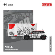 CC 1:64 BMW MINI COOPER LUBUBU painted simulation alloy car model