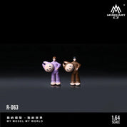 Huiyi MoreArt1:64 Off Work Doll Doll Set Simulation Resin Model