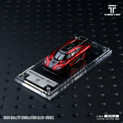 TIME TOP 1:64 Koenigsegg one1 - Metallic Red - Gift Box Edition