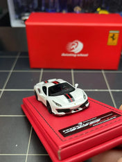Rotating wheel 1:64 high-end resin collectible model Ferrari 488 Pista, limited edition of 99&nbsp;
