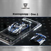 TimeTop 1:64 Koenigsegg One-1 police car simulation alloy car model