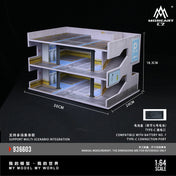 MoreArt1:64 Japanese Parking Building Scene C Simulation Model