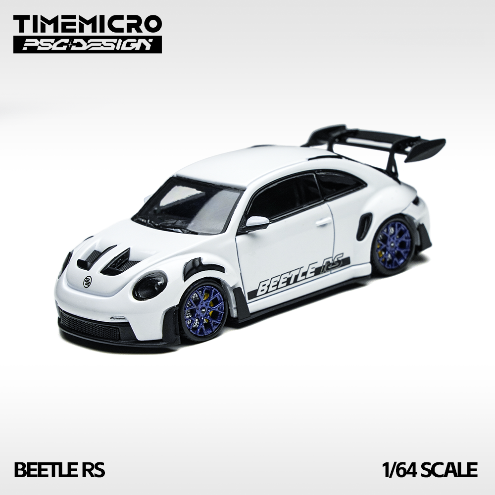 TimeMicro × PSC DESIGN 1: 64 Beetle RS White Beetle RS White Simulation Alloy Car Model