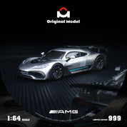 Original model: 1/64 AMG One-Starlight Silver Alloy Car Model