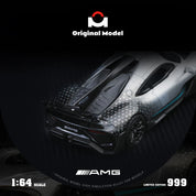 Original model: 1/64 AMG One-Starlight Silver Alloy Car Model