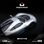 Original model: 1/64 AMG One-Starlight Silver Alloy Car Model
