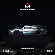 Original model: 1/64 AMG One-Starlight Silver Alloy Car Model