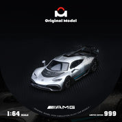 Original model: 1/64 AMG One-Starlight Silver Alloy Car Model