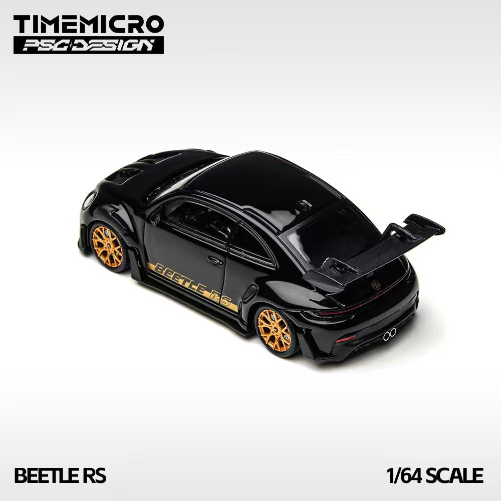 TimeMicro × PSC DESIGN 1:64 Beetle RS, Black Gold Metallic, Authentic
