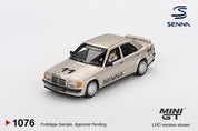 MINIGT 1/64 MERCEDES-BENZ 190 E 2.3-16 #11 AYRTON SENNA 1984 NÜRBURGRING RACE OF CHAMPIONS W/ FIGURE