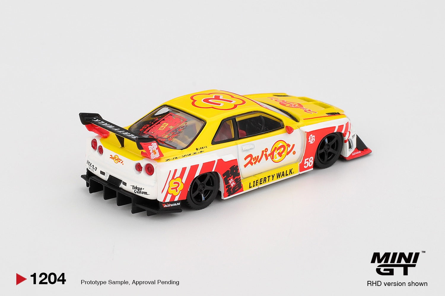 MINIGT 1/64 Nissan LB-ER34 Super Silhouette SKYLINE Suppaiman Okinawa