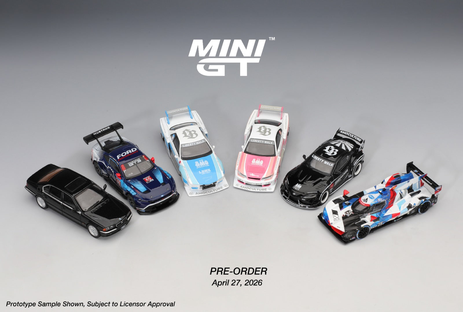 MINIGT 1/64 Ford Mustang GT3 #65 Ford Multimatic Motorsports 2025 IMSA Daytona 24 Hrs Winner