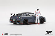 MINIGT 1/64 Nissan GT-R Nismo 2024 Tsukuba Production Car LapRecord W/ Matsuda Figure Tsugio Matsuda Collection